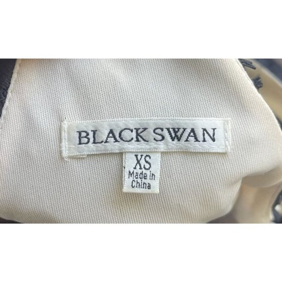 Black Swan Y2K Lace Mini Dress XS Babydoll Coquette V Neck Cocktail Party Floral - Picture 10 of 12